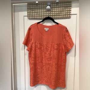 Calvin Klein Orange Short Sleeve Tee